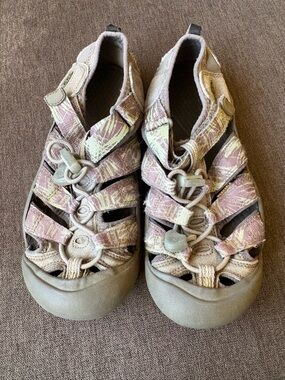 Keen Kids Pink and Tan Multicolor Closed-Toe Sandals